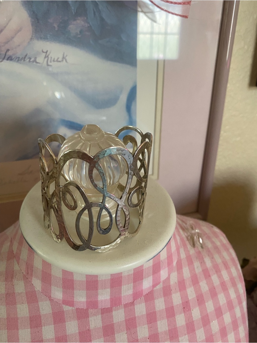 Silver cuff bracelet